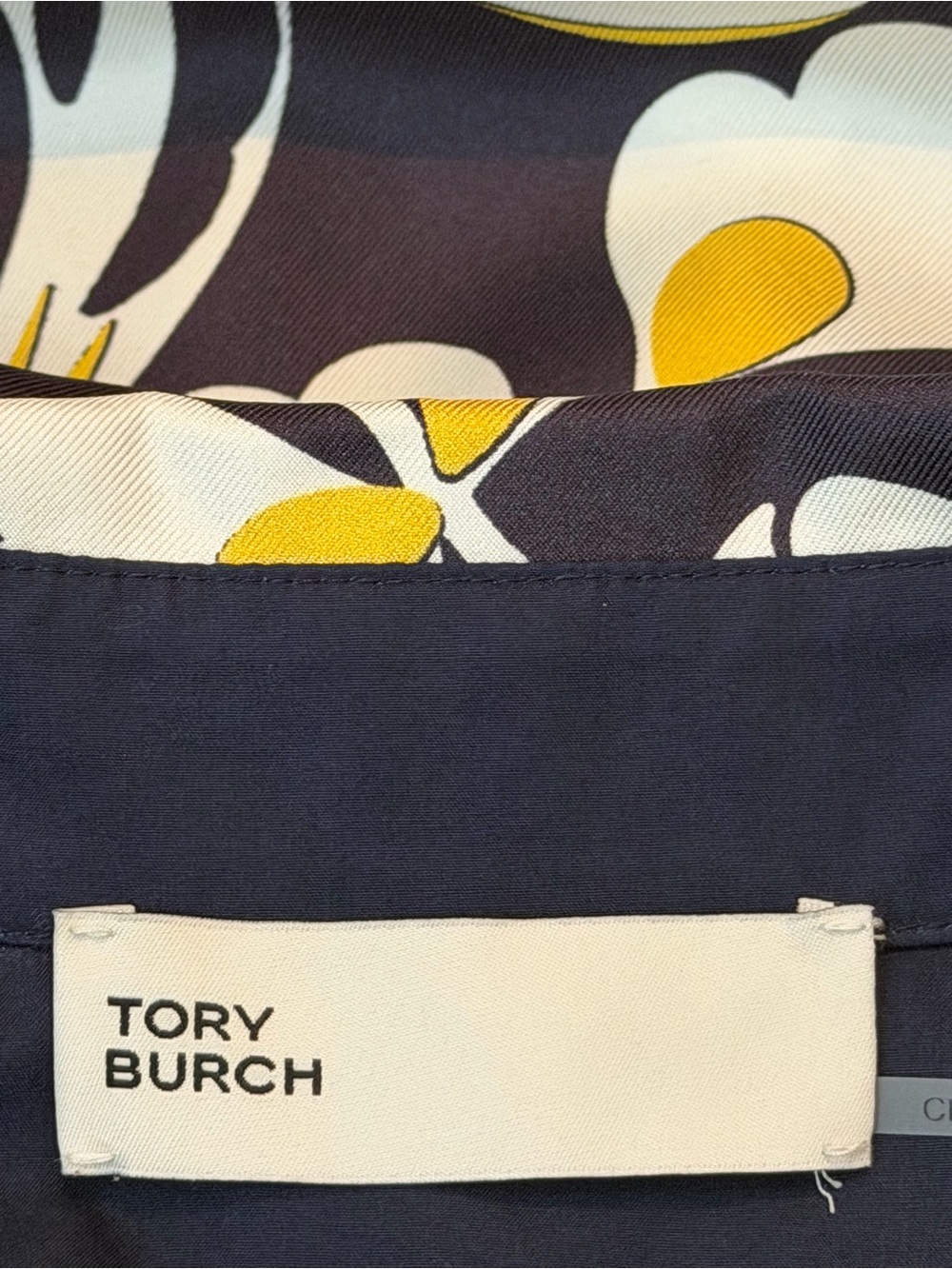 Tory Burch Printed Silk Twill Shirtdress Pink Tropical Border Belted Size 2 - Picture 9 of 13
